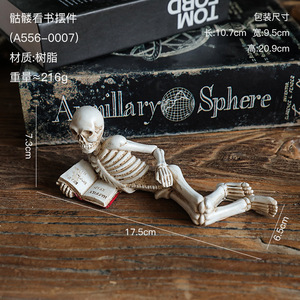 Decoración de Halloween, estatua gótica de Calavera, See <span class=keywords><strong>No</strong></span> Evil Hear <span class=keywords><strong>No</strong></span> Evil Speak <span class=keywords><strong>No</strong></span> Evil Skeleton, decoración de Ambiente de casa embrujada - Product Image 6