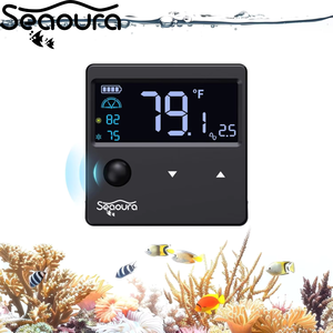 Seaoura SR-801 Aquariums Temperatuurmeter met Alarm Vis <span class=keywords><strong>Aquarium</strong></span> Thermometer Digitaal met Bewegingssensor voor Glazen Tank - Product Image 1