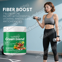 Vitahealth Poudre de mélange vert biologique de marque privée à prix de gros Poudre de légumes Super Greens pour hommes et femmes