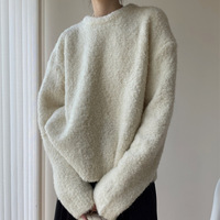 Fournisseur en gros de pulls en tricot pour femmes, coupe ample, épais, chauds, style coréen, pour l'automne et l'hiver