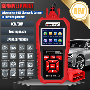 Herramienta de diagnóstico de reinicio de luz de servicio de aceite KW851 al por mayor para coches universales <span class=keywords><strong>OBD2</strong></span> EOBD - Product Image 4