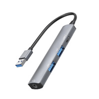 Hub USB 3.0, adaptateur multi-USB avec port USB C et prise audio pour ordinateur portable, PC