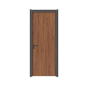 Хорошее качество, красивый дизайн, панель из ПВХ профиля, однокомнатная деревянная дверь для спальни для дверей отеля