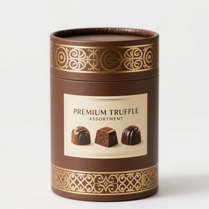 Custom Eco-Friendly High-End <b>Biodegradable</b> Reusable Kraft <b>Paper</b> Gift Box for Nuts Cocoa Beans Four-Color Printing Hot Stamping - Product Image 6