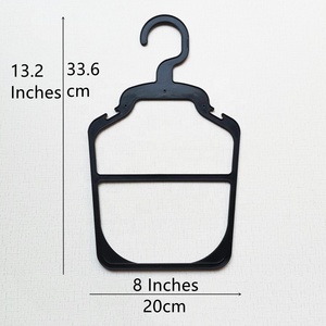 Percha de Plástico Negra de <span class=keywords><strong>Tamaño</strong></span> Pequeño, 20 CM de Alto, 33.6 CM, para Perros <span class=keywords><strong>Akita</strong></span>, Pomerania, Teddy, Ropa para Mascotas, Material de Tela de PP de un Solo Nivel, en Caja - Product Image 1