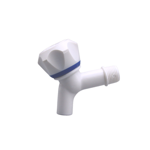 Grifo de Agua Fría de Alta Calidad, Grifo de Plástico Blanco para Lavabo con Manija en Forma de Diamante - Product Image 2