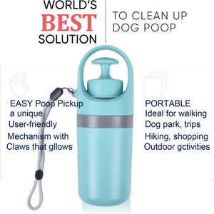 Recogedor de Excrementos Portátil al por Mayor con Dispensador de Bolsas, Ligero, con Pinza para Recoger Desechos de Perros, Herramienta de Limpieza para Mascotas - Product Image 2