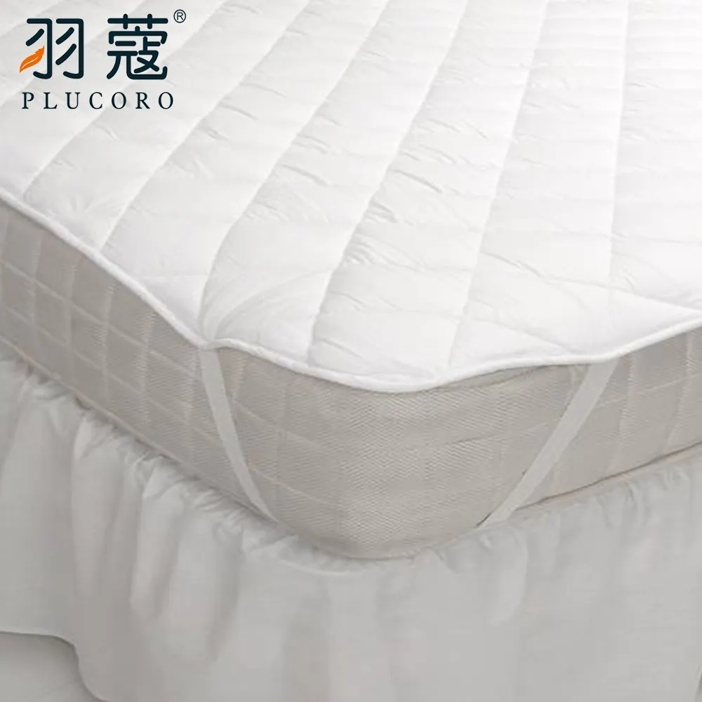 Factory Wholesale Star Hotel Queen Bed Waterproof White Quilted Mattress Protector For Hotel