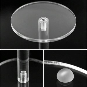 Trong suốt <span class=keywords><strong>Acrylic</strong></span> hiển thị giá Riser đồ trang sức đồng hồ vòng bệ đứng cupcake Nước hoa hiển thị kệ - Product Image 2