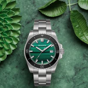 Reloj de Hombre Personalizado Luminoso de 42 mm con Esfera Turquesa, Resistente al Agua, Movimiento Japonés NH35, Mecánico Automático de Acero Inoxidable - Product Image 4