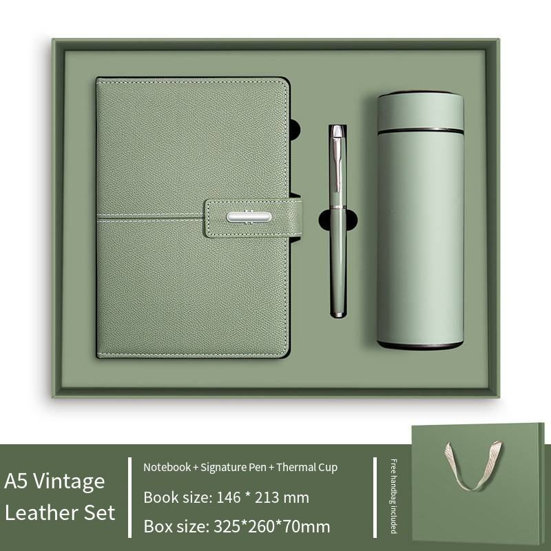 Light Green pen + cup + gift box and gift bag