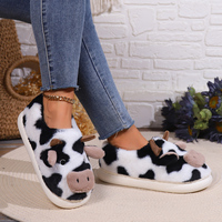 Vente en gros, dropshipping, coussin en peluche doux et chaud en forme de vache de dessin animé pour homme et femme, confortable, pas cher, de haute qualité