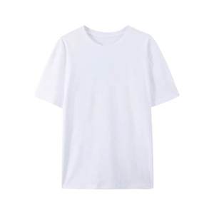 T-shirt estiva in cotone Basic da uomo comoda con spalla destra ampia e sottile a maniche corte in maglia a collo destro OEM ODM modello solido - Product Image 5