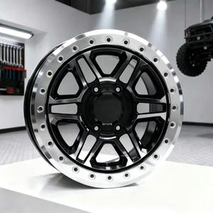 Jantes en alliage d'aluminium forgé Beadlock concaves 17-24 pouces 5x114.3 5x127 compatibles avec <span class=keywords><strong>Jeep</strong></span> Wrangler <span class=keywords><strong>JK</strong></span> JL Gladiator SUV - Product Image 1