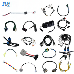 Kabel Harness Tembaga Berlapis Timah 2 Pin 18AWG Kustom, Panjang 350mm, Berlapis Nilon IP20, Inti Ferit untuk Kontrol PLC Industri - Product Image 2
