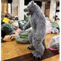 Costume gonflable unisexe professionnel taille XL, costume de loup roi, anime, peluche personnalisée, mascotte pour les fêtes du Nouvel An et d'Halloween