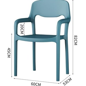 <span class=keywords><strong>Chaise</strong></span> de salle à manger en plastique empilable au design moderne et écologique avec accoudoirs pour la maison, le bar, l'hôtel, le restaurant, <span class=keywords><strong>chaise</strong></span> en plastique d'extérieur - Product Image 4