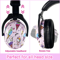 Protège-oreilles pliables en ABS 22 dB pour enfants, cache-oreilles pour dormir, protection auditive pour enfants, réducteur de bruit, certifié CE ANSI, réutilisable