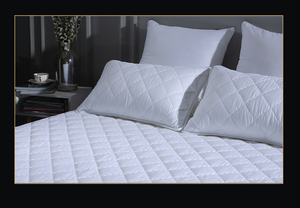 Protector de colchón ajustable, personalizado, blanco, con elástico - Product Image 5