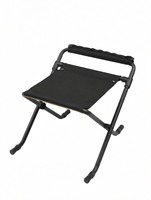 Tabouret de camping pliable portable en alliage d'aluminium avec siège en tissu Oxford pour la plage, le parc et les pique-niques