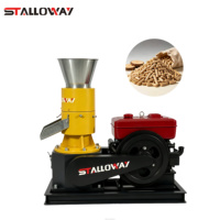 Máquina Compacta Industrial de Pellets de Biomasa, Impulsada por Diésel, Convierte Aserrín y Residuos Agrícolas en Pellets de Combustible de Alta Densidad