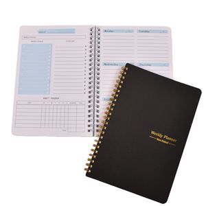 ए 5 रंग पतला आंतरिक पृष्ठ pp वाटरप्रूफ सर्पिल कॉइल छात्र कार्यालय 52-सप्ताह के रिकॉर्ड प्लानर नोटबुक उपहार - Product Image 6