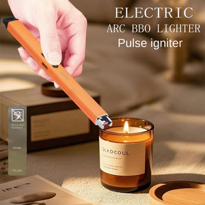 Allumeur de bougie d'aromathérapie à arc électrique, rechargeable, coupe-vent, en ABS, à long manche, pour la maison, la cuisine, la cuisinière à gaz, personnalisé - Product Image 1