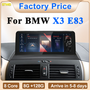 Système Android sans fil Carplay AUTO STWEI 2024 pour BMW X3 E83 2005 2007 2008 avec interface utilisateur ID6 ID7 ID8, lecteurs vidéo GPS et navigation GPS. - Product Image 2