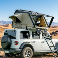 Carpa de Camping de Lona de Alta Calidad para las Cuatro Estaciones, Apertura Automática Rápida, Doble Capa, Carpa de Techo Rígida de ABS para Techo de Auto o Camioneta