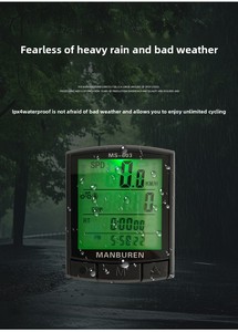 Niaconn máy tính Xe Đạp kỹ thuật số 20 chức năng đồng hồ bấm giờ Xe đạp tập thể dục không dây đồng hồ đo tốc độ hiển thị LCD cảm biến thông minh xe đạp đường trường - Product Image 2