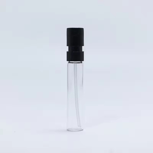 Eco-friendly Recyclable Custom Empty Round clear Perfume Sample <b>Bottle</b> 1.5ml 2ml 3ml 5ml <b>Mini</b> Perfume <b>Bottle</b> With Spray Cap - Product Image 2