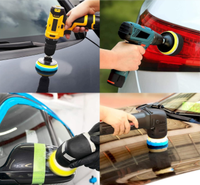 Kit de polissage pour voiture OEM, éponge de polissage humide de 3 pouces, ensemble de 23 disques, kit de roues de polissage