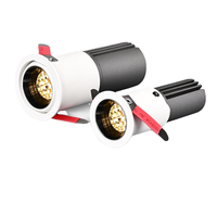 Anti-éblouissement profond 5-10W 3-5W Angle réglable Petit et délicat downlight Mini Aluminium LED Spot plafonnier pour la maison