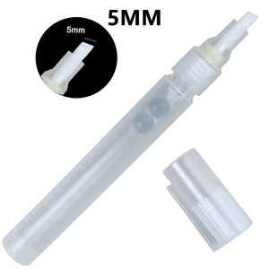 Großhandel 4,5mm Meißel und runde Spitze Polyester spitze/5mm reversible Faser spitze für nachfüll baren leeren Markierung stift - Product Image 5