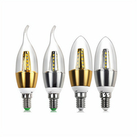LED E14 E27 5W 7w 9W 12w ampoule de lampe en cristal Flaming feu arrière LED lustre bougie ampoule