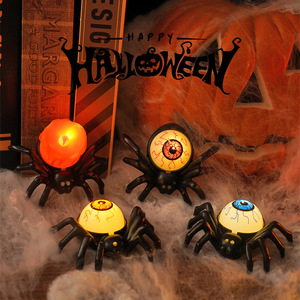 Luz LED de Araña para Halloween, Adornos Luminosos para Decoración de Fiestas en Casa, Artículos de Plástico para Halloween - Product Image 1