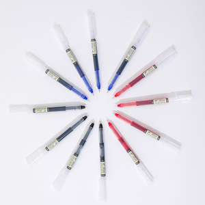 ปากกาโรลเลอร์บอลชนิดน้ำ สีดำ หัวเข็ม 0.5 มม. แห้งเร็ว ปากกาเจล สำหรับนักเรียน สอบ เขียนหนังสือ - Product Image 3