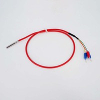 Pt1000 Pt100 Sonde Klasse A Rtd Temperatur sensor Edelstahl 2-Draht-Silikonkabel Wasserdichtes M6 M8-Gewinde