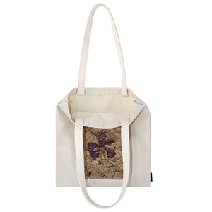 Bolso de Moda SENDA con Diseño de Hojas de Piña, Cierre de Cremallera, Forro de Nailon, Estampado Floral y Decoración de Letras - Product Image 3