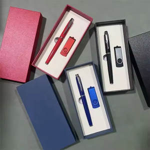 Clé USB personnalisée avec logo et stylo à bille de luxe, emballage cadeau pour les entreprises et les occasions du Nouvel An - Product Image 6