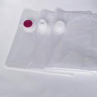 Sacs de stockage liquide de sécurité transparents de haute qualité, capacités 3L-20L, avec valve et bec verseur pour jus de fruits, vin rouge et autres boissons