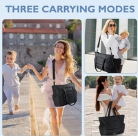 Sac à langer personnalisé pour bébé, poussette, sac de rangement pour maman avec matelas à langer, organisateur de poussette pour les voyages et l'hôpital