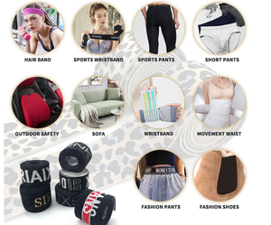Bande <span class=keywords><strong>élastique</strong></span> plate Yuena en polyester tricoté à haute élasticité pour ceintures, noir et blanc, pour vêtements - Product Image 6