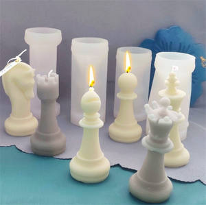 P0762 Vente en gros DIY Grand moule en silicone international pour échecs, moule en résine pour échecs, moule pour <span class=keywords><strong>bougie</strong></span> parfumée - Product Image 2