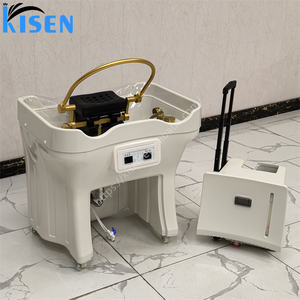 Vente <span class=keywords><strong>en</strong></span> gros <span class=keywords><strong>Tête</strong></span> <span class=keywords><strong>de</strong></span> spa japonaise portable Évier chauffant Massage thaïlandais Bassin à shampoing sans plomberie avec vapeur Lavage des cheveux <span class=keywords><strong>Salon</strong></span> <span class=keywords><strong>de</strong></span> <span class=keywords><strong>coiffure</strong></span> - Product Image 2