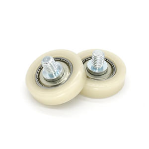 Poleas para Puertas y Ventanas BDR28C1L8-M6 Suministradas por el Fabricante, Poleas para Rieles de Ducha 28*8/C1L8, Rodillos Recubiertos de Goma para Exteriores - Product Image 2