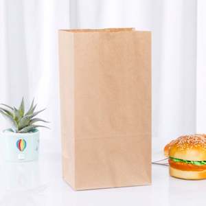 Sacs en papier kraft de qualité alimentaire fabriqués en usine pour l'emballage à emporter, les sacs à pain et les sacs en papier résistants à l'huile de qualité alimentaire - Product Image 4