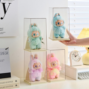 Bán Buôn Tùy Chỉnh Nhà Máy Trực Tiếp Hot Bán Vuông Stackable Búp Bê Lưu Trữ Tổ Chức Đồ Chơi Hình Hiển Thị Trường Hợp Cho Labubu - Product Image 1