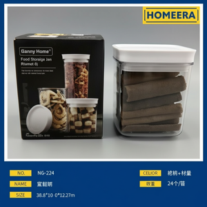 Imballaggio all'ingrosso 600ml materiale PET quadrato contenitore per alimenti 103x103x127cm tecniche manuali - Product Image 1