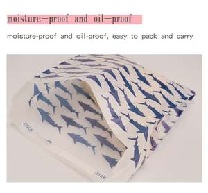 Reusable Paper <b>Bags</b> Manufacturing Grease Proof Parchment Shark Glassine Wax Packaging <b>Bag</b> for Sandwich Cookie Pastry Food Snack - Product Image 5